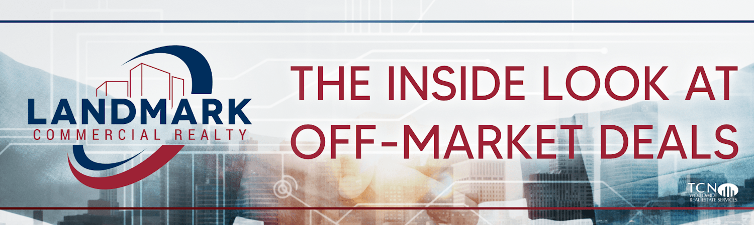 banner reading 'inside look at off market deals'