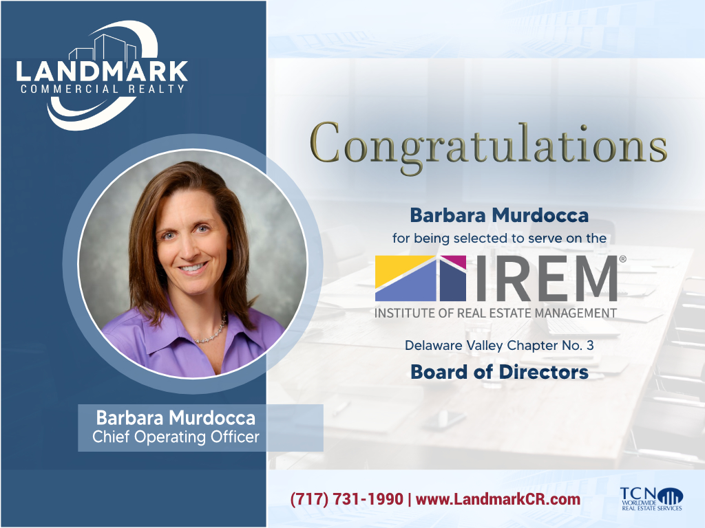 congrats barb murdocca - institute of real estate management induction
