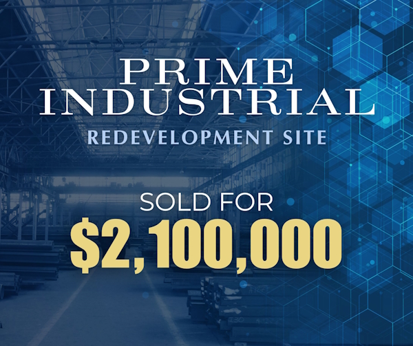 prime industrial redevelopment site sold for 2.1 million dollars