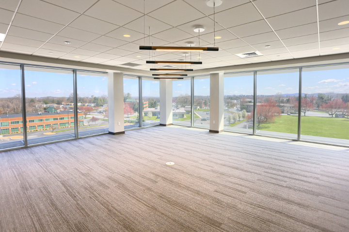 Interior view of the new ACBB office demonstrating the open floor plan