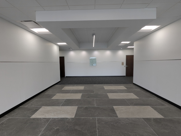 The lobby of 275 Grandview Avenue after renovations