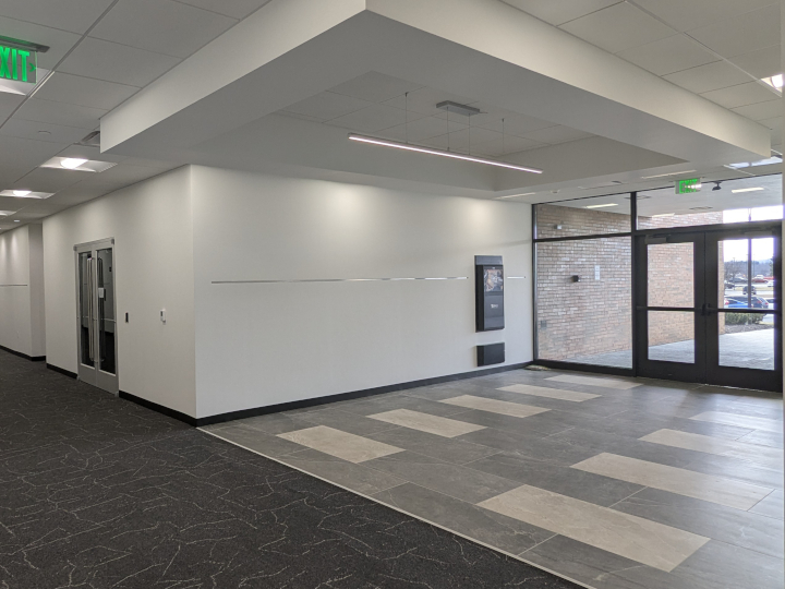 An alternate angle of the lobby in 275 Grandview Avenue after renovations.