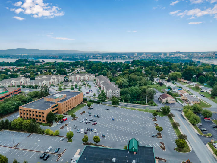 another aerial view of grandview plaza