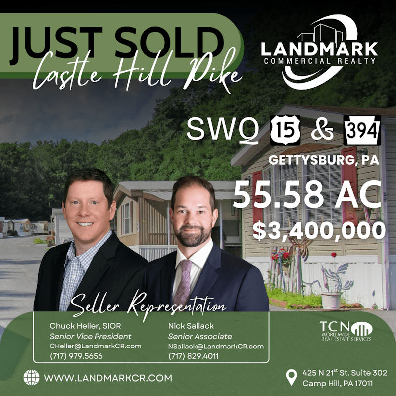 infographic featuring details of the recently sold property in gettysburg pa