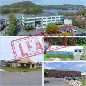 collage of various properties leased with landmark commercial realty